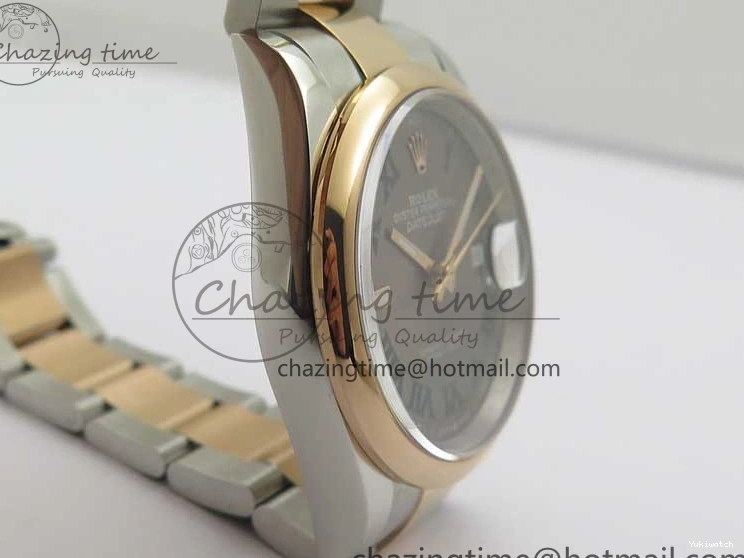 RG BP Best Dial Maker Edition 1:1 Gray Oyster on DateJust SS Roman Bracelet 126201 36 0224